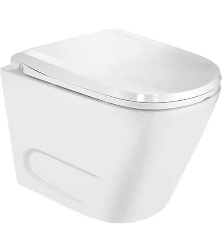 こいる Jaquar Rimless Wall Hung Toilet with UF Soft Close Seat – Modern